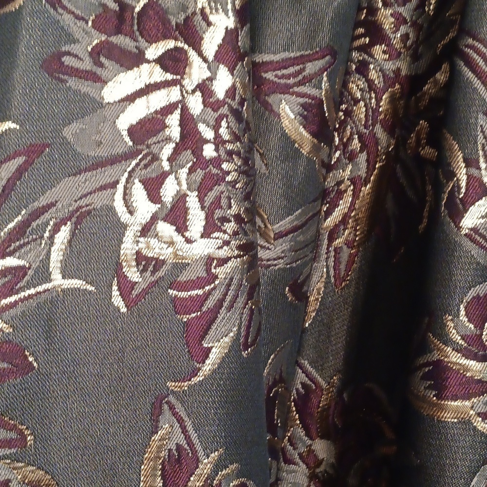 Ted Baker Elegant Gold and Black Floral Dress Size 3 - Picture 4 of 12